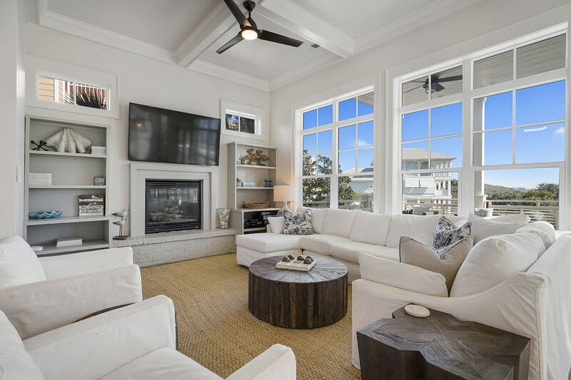 Hermosa Manor - Luxury Vacation Rental Beach House with Private Pool, Game Room, and Ocean Views from Balcony in Seagrove Beach, Florida - Five Star Properties Destin/30A
