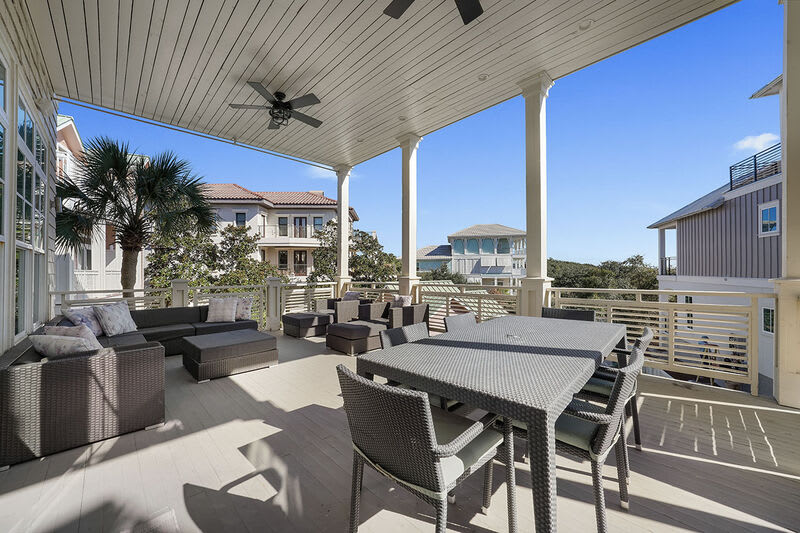 Hermosa Manor - Luxury Vacation Rental Beach House with Private Pool, Game Room, and Ocean Views from Balcony in Seagrove Beach, Florida - Five Star Properties Destin/30A