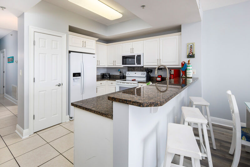 Full Kitchen - 
Summer Place Resort, Unit 305 Okaloosa Island Fort Walton Beach Vacation Rentals