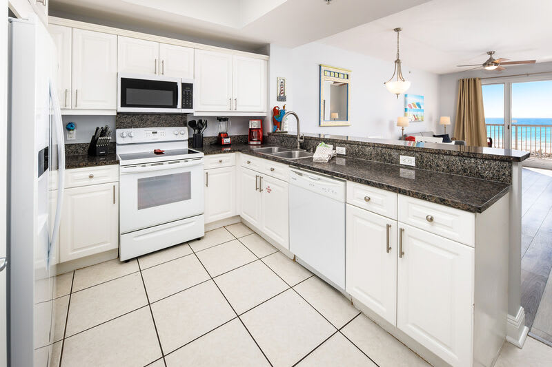 Full Kitchen - 
Summer Place Resort, Unit 305 Okaloosa Island Fort Walton Beach Vacation Rentals