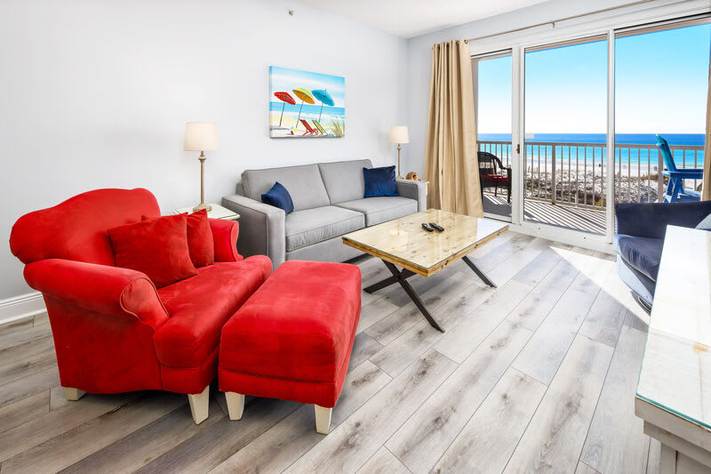 Living Room - 
Summer Place Resort, Unit 305 Okaloosa Island Fort Walton Beach Vacation Rentals