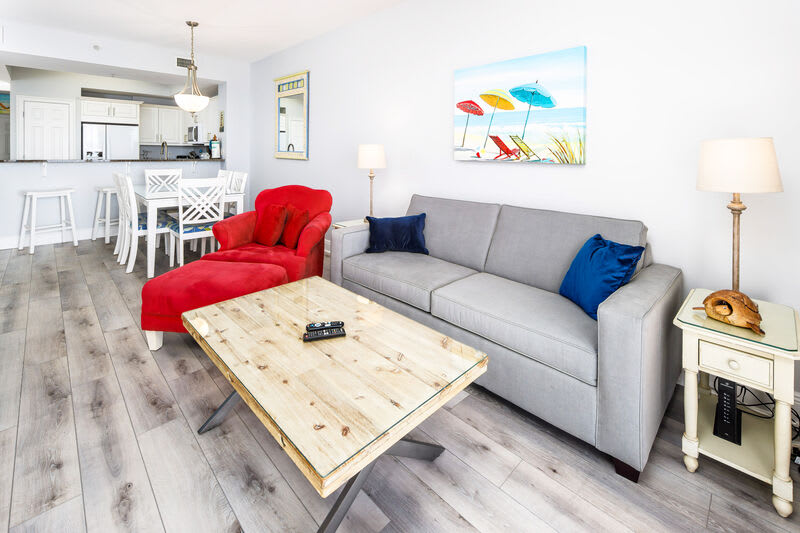 Living Room - 
Summer Place Resort, Unit 305 Okaloosa Island Fort Walton Beach Vacation Rentals
