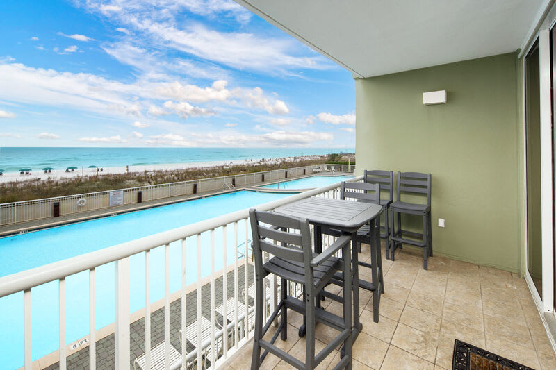 Balcony View - Waters Edge Resort Unit 212 Fort Walton Beach Okaloosa Island Vacation Rentals