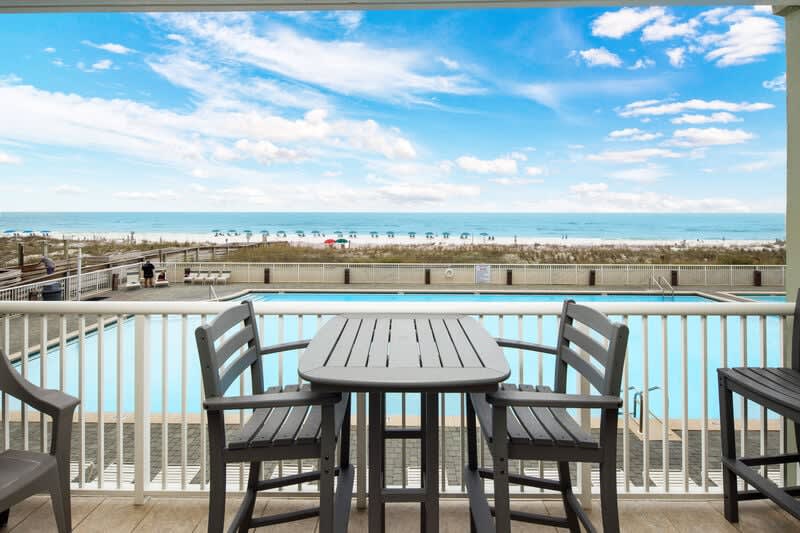 Balcony View - Waters Edge Resort Unit 212 Fort Walton Beach Okaloosa Island Vacation Rentals