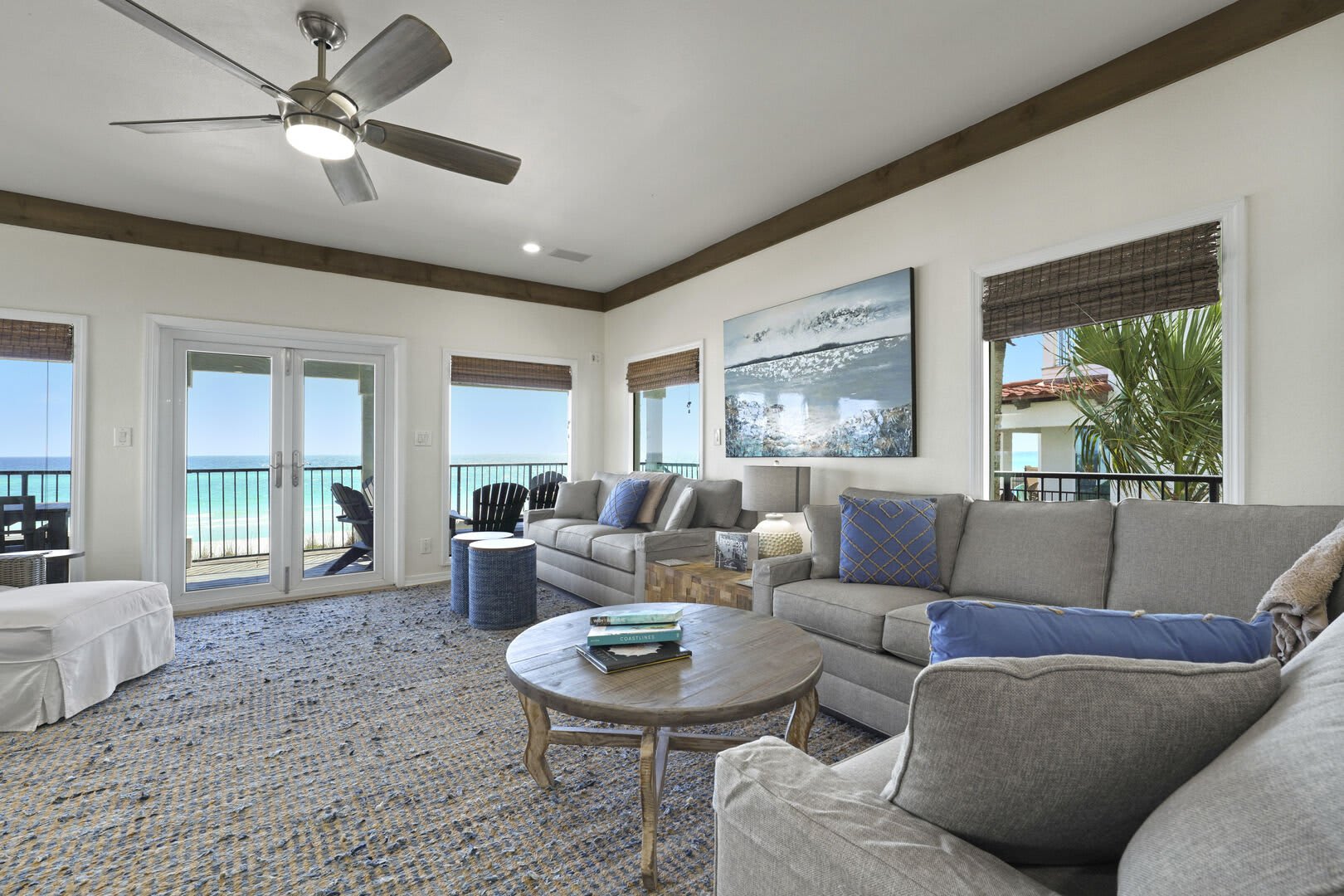 This living room received new furniture in the winter of 2022.