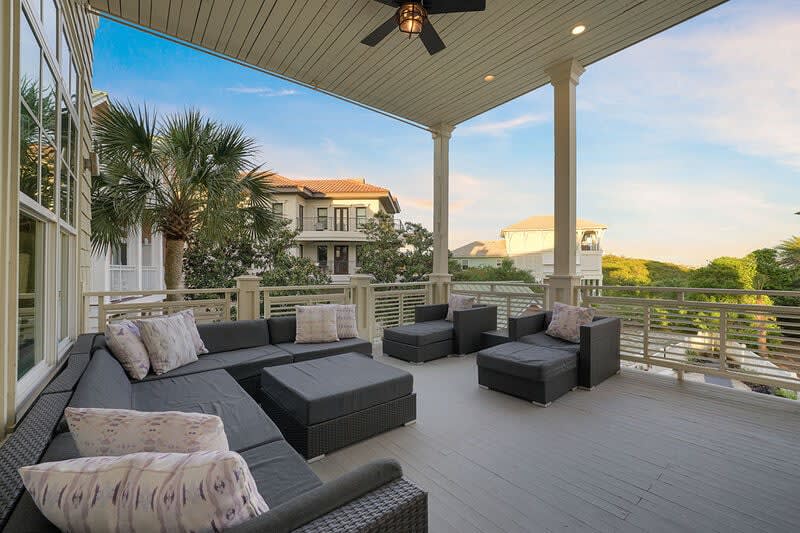 Hermosa Manor - Luxury Vacation Rental Beach House with Private Pool, Game Room, and Ocean Views from Balcony in Seagrove Beach, Florida - Five Star Properties Destin/30A