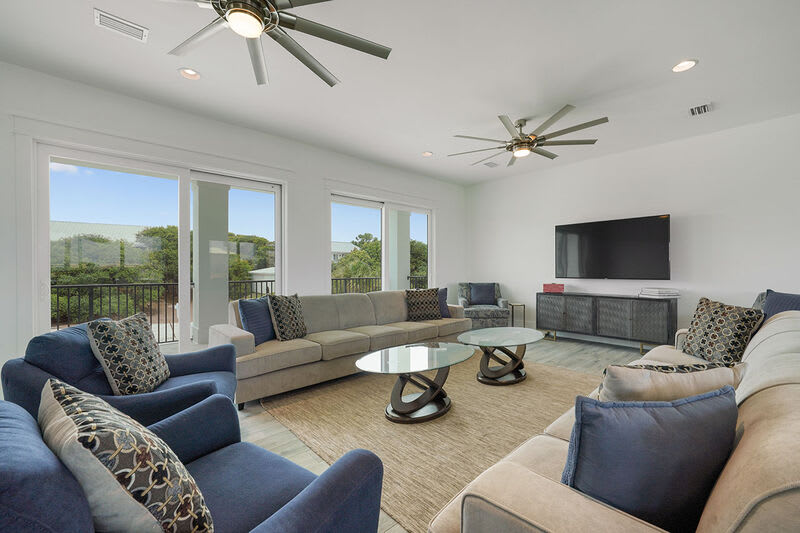 Dune It Up - Pet-Friendly Vacation Rental House with Game Room, Elevator, Golf Cart, Private Pool & Hot Tub and Beach Views from Balcony in Dune Allen Beach, Florida - Five Star Properties Destin/30A