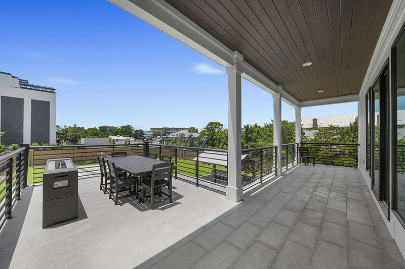 Deja Blue - Extravagant Vacation Beach House with Private Pool with Swim Up Bar, Putting Green, Sand Volleyball, and Rooftop Grill in Blue Mountain Beach, Florida - Five Star Properties Destin/30A