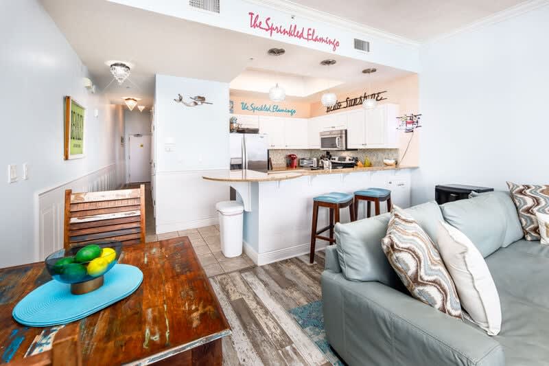 Dining Area - Waters Edge Resort unit 613 Okaloosa Island Fort Walton Beach Vacation Rentals by Sunset Resort Rentals