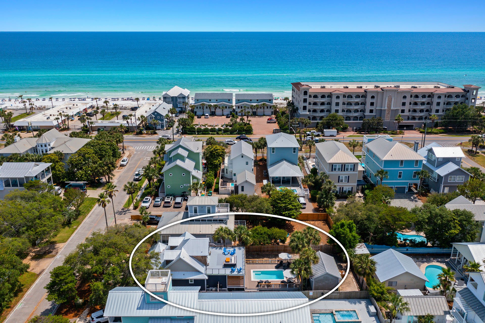 The Flying Dutchman - Near Beach Vacation Rental House with Private Pool and Rooftop Deck in Crystal Beach, Florida - Five Star Properties Destin/30A