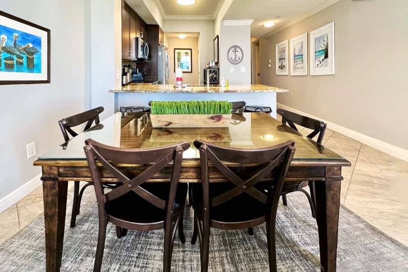 Dining Area - Waters Edge Resort Unit 304 Okaloosa Island Fort Walton Beach Vacation Rentals by Sunset Resort Rentals