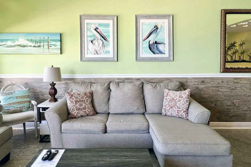 Living Room - Waters Edge Resort Unit 3604 Okaloosa Island Fort Walton Beach Vacation Rentals by Sunset Resort Rentals