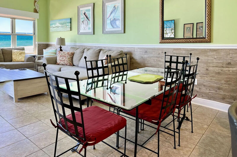 Dining Area - Waters Edge Resort Unit 604 Okaloosa Island Fort Walton Beach Vacation Rentals by Sunset Resort Rentals