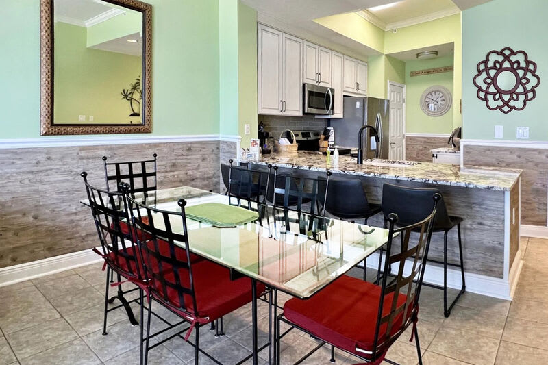 Dining Area - Waters Edge Resort Unit 604 Okaloosa Island Fort Walton Beach Vacation Rentals by Sunset Resort Rentals