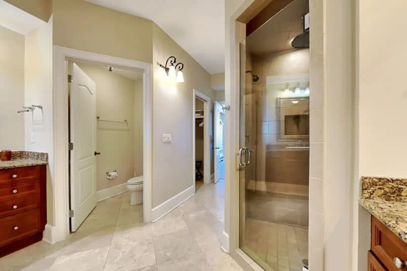 Master Bathroom - Bella Riva Resort Unit 205, Okaloosa Island Fort Walton Beach Florida Vacation Condo Rentals by Sunset Resort Rentals