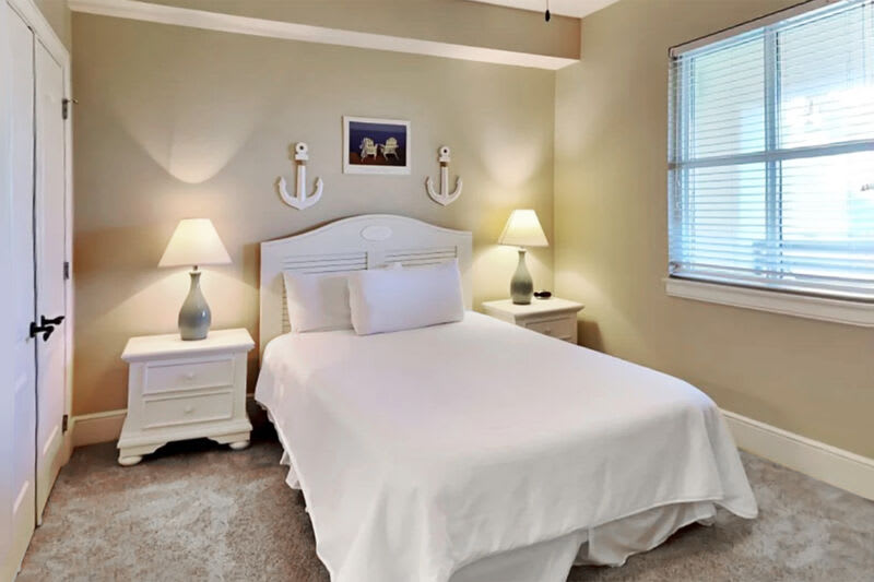Guest Bedroom 3- Bella Riva Resort Unit 205, Okaloosa Island Fort Walton Beach Florida Vacation Condo Rentals by Sunset Resort Rentals