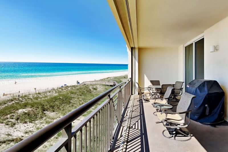 Balcony - 
Bella Riva Resort Unit 205, Okaloosa Island Fort Walton Beach Florida Vacation Condo Rentals by Sunset Resort Rentals