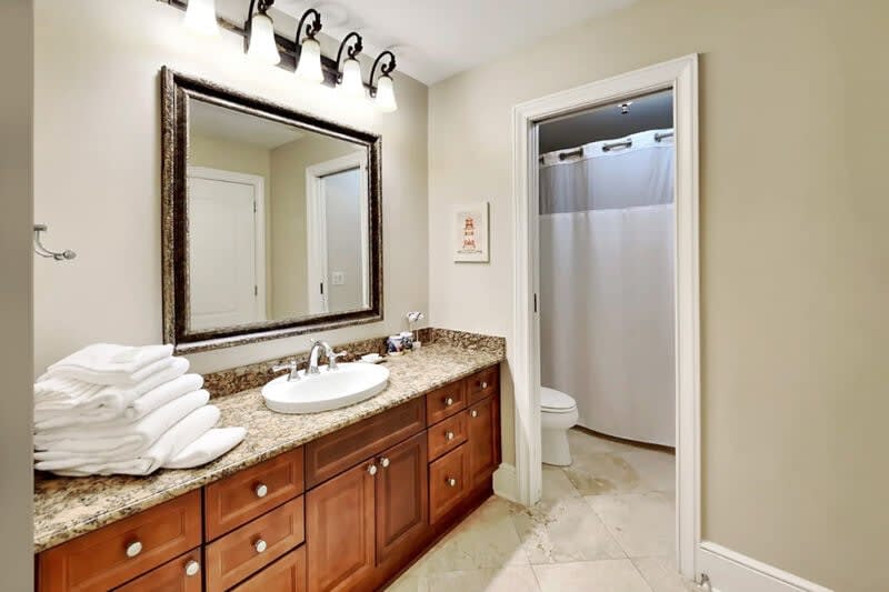 Guest Bathroom 3- Bella Riva Resort Unit 205, Okaloosa Island Fort Walton Beach Florida Vacation Condo Rentals by Sunset Resort Rentals
