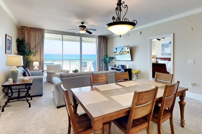 Dining Area - Bella Riva Resort Unit 205, Okaloosa Island Fort Walton Beach Florida Vacation Condo Rentals by Sunset Resort Rentals