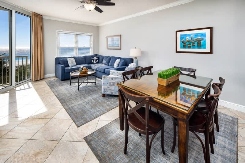 Dining Area - Waters Edge Resort Unit 304 Okaloosa Island Fort Walton Beach Vacation Rentals by Sunset Resort Rentals