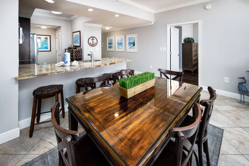 Dining Area - Waters Edge Resort Unit 304 Okaloosa Island Fort Walton Beach Vacation Rentals by Sunset Resort Rentals