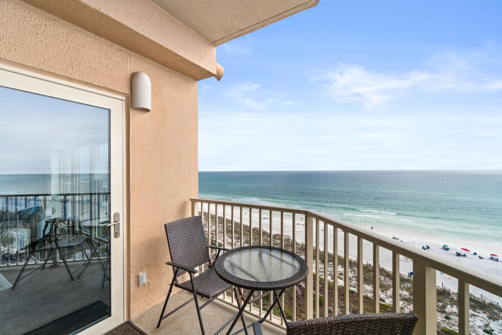Bistro table and chairs to enjoy your first morning cup of coffee and the spectacular sunrise.