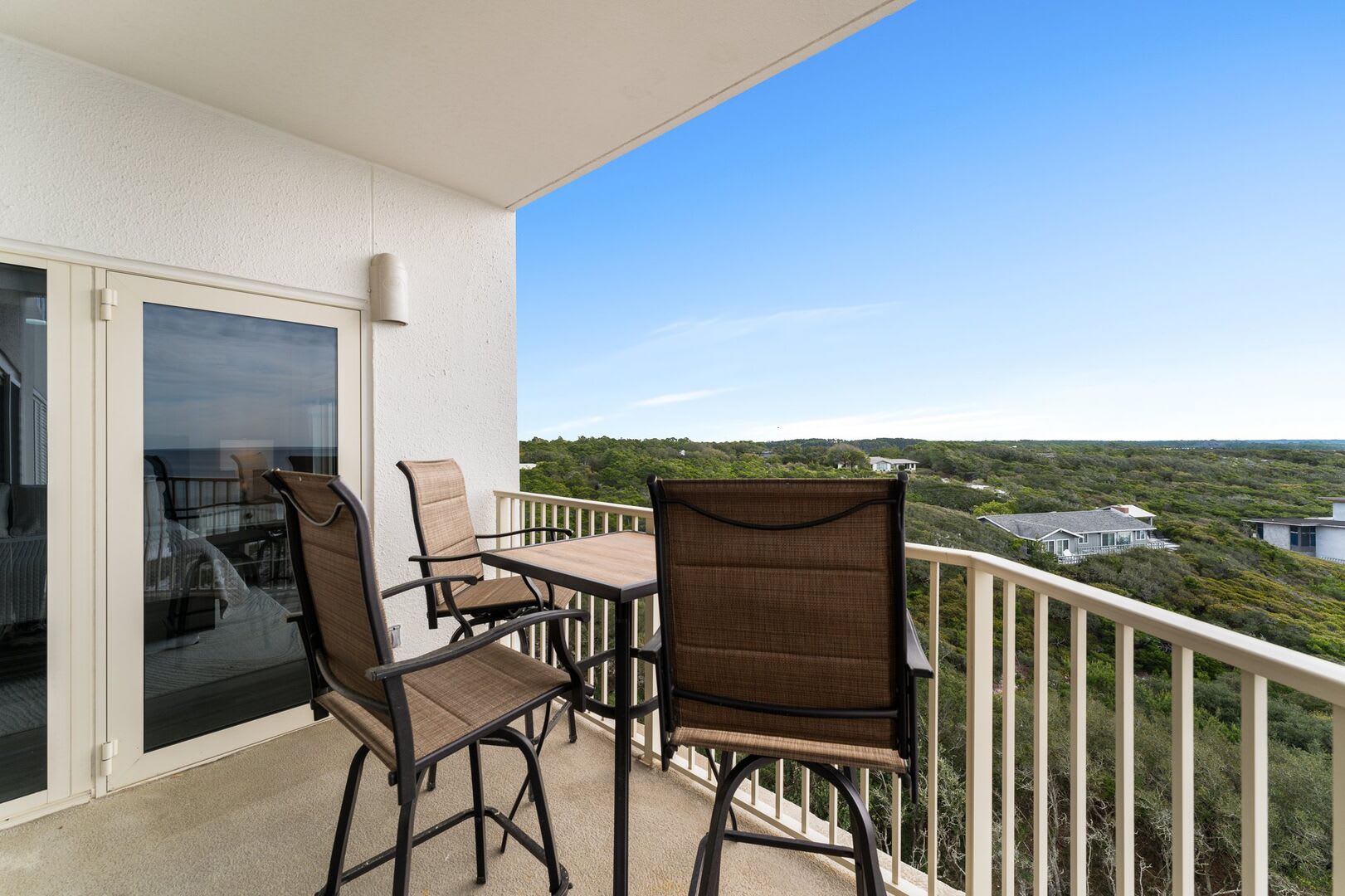 Another gorgeous view from your 7th floor corner balcony.