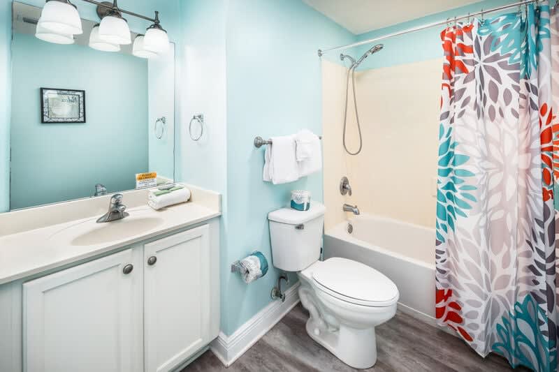 Guest Bathroom - Waters Edge Resort unit 514 Okaloosa Island Fort Walton Beach Vacation Rentals by Sunset Resort Rentals