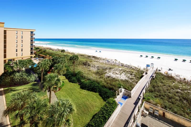 Balcony - Waters Edge Resort unit 514 Okaloosa Island Fort Walton Beach Vacation Rentals by Sunset Resort Rentals