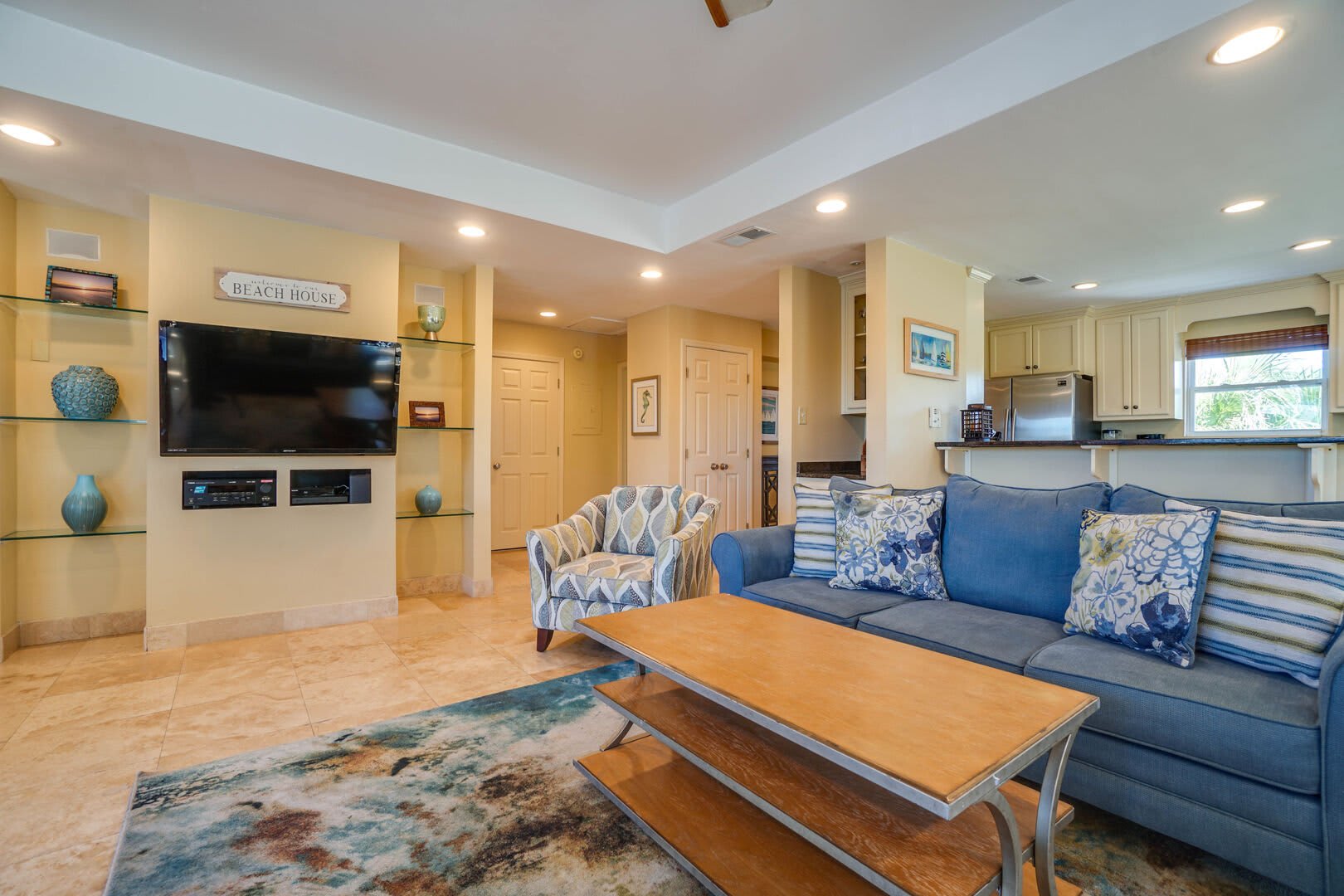 Big Screen TV and Stereo system.