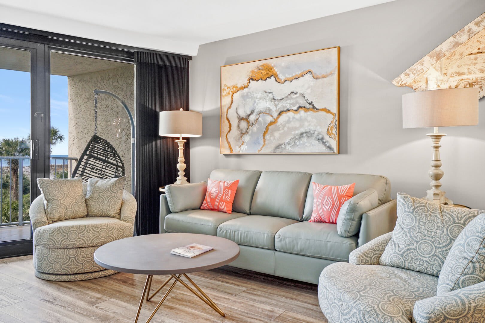 Nice size sofa sleeper for that extra guest. All linens provided for your comfort.