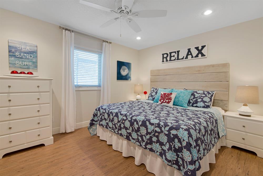 Main Level Master with King bed and attached bath