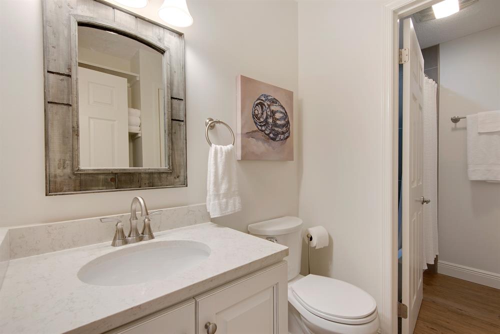 Jack and Jill Bathroom on Main Level - shared Tub/Shower room