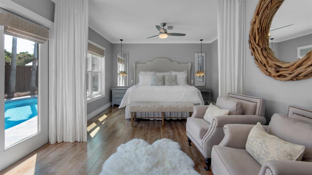 Spacious King Suite with direct access to the private pool