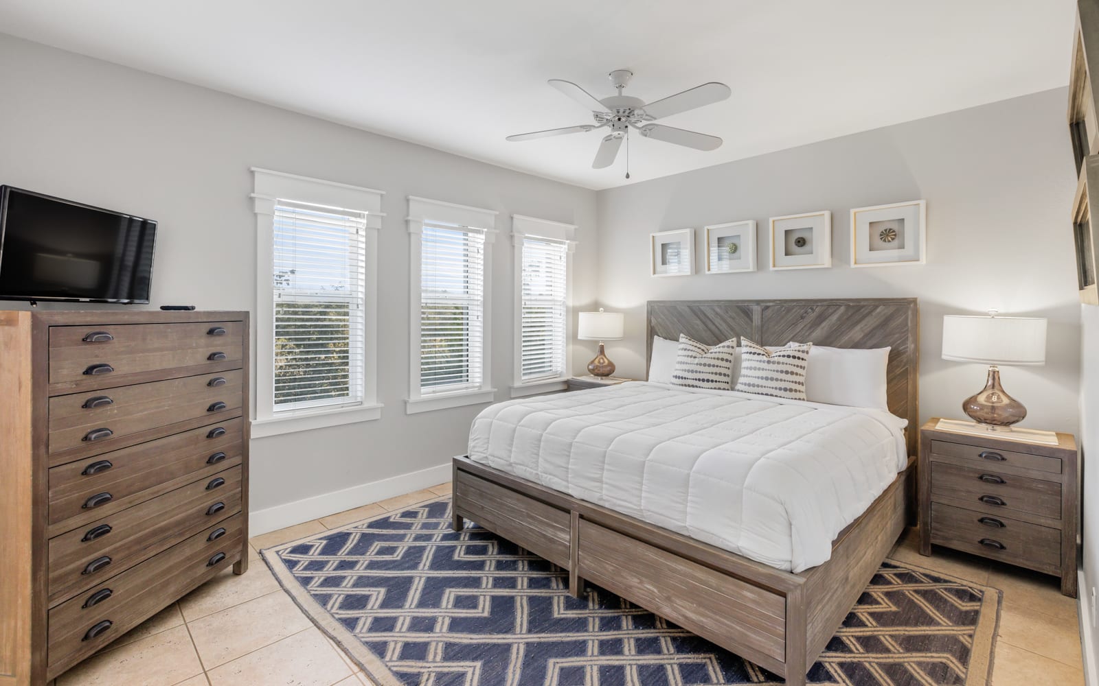 King-Sized Primary Bedroom with Stunning Beach Views