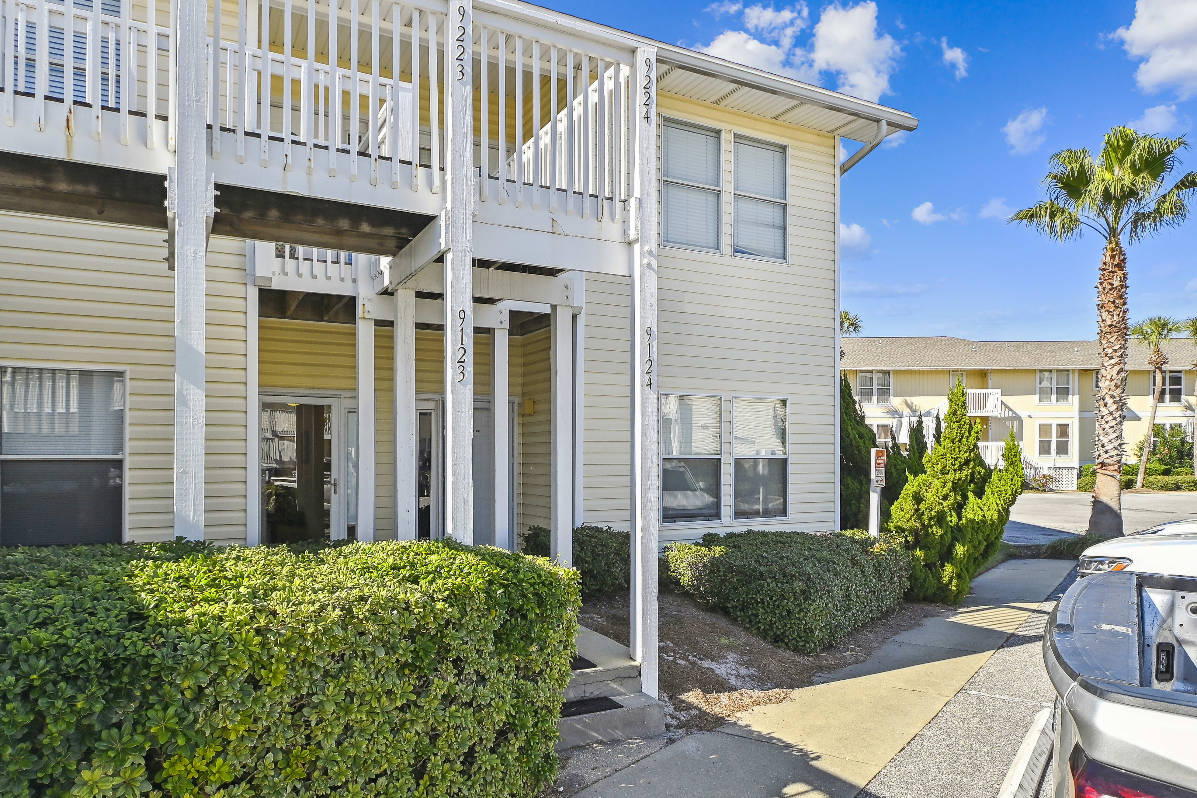 Front of Condo. Downstairs unit