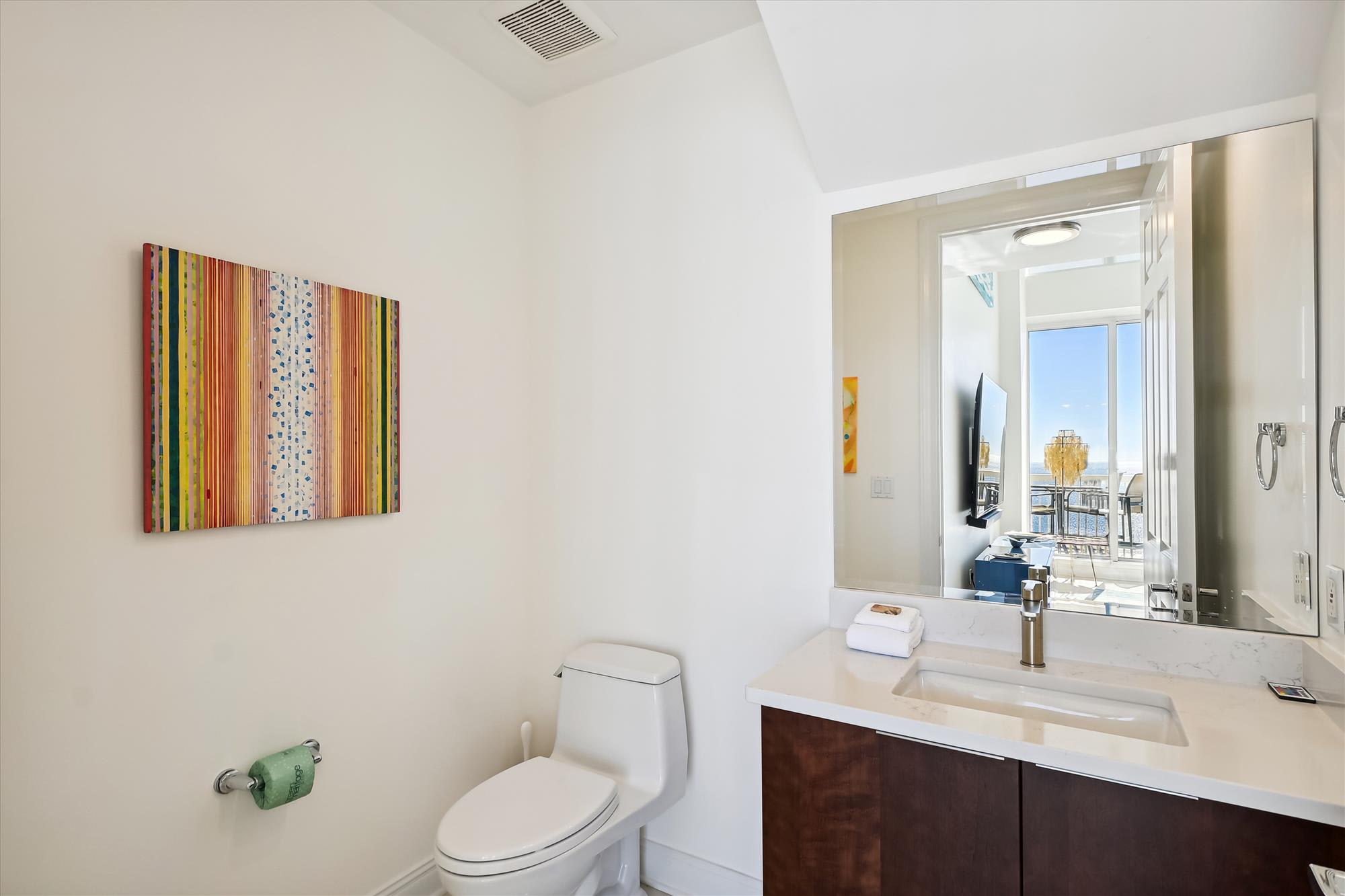 Main level half bath