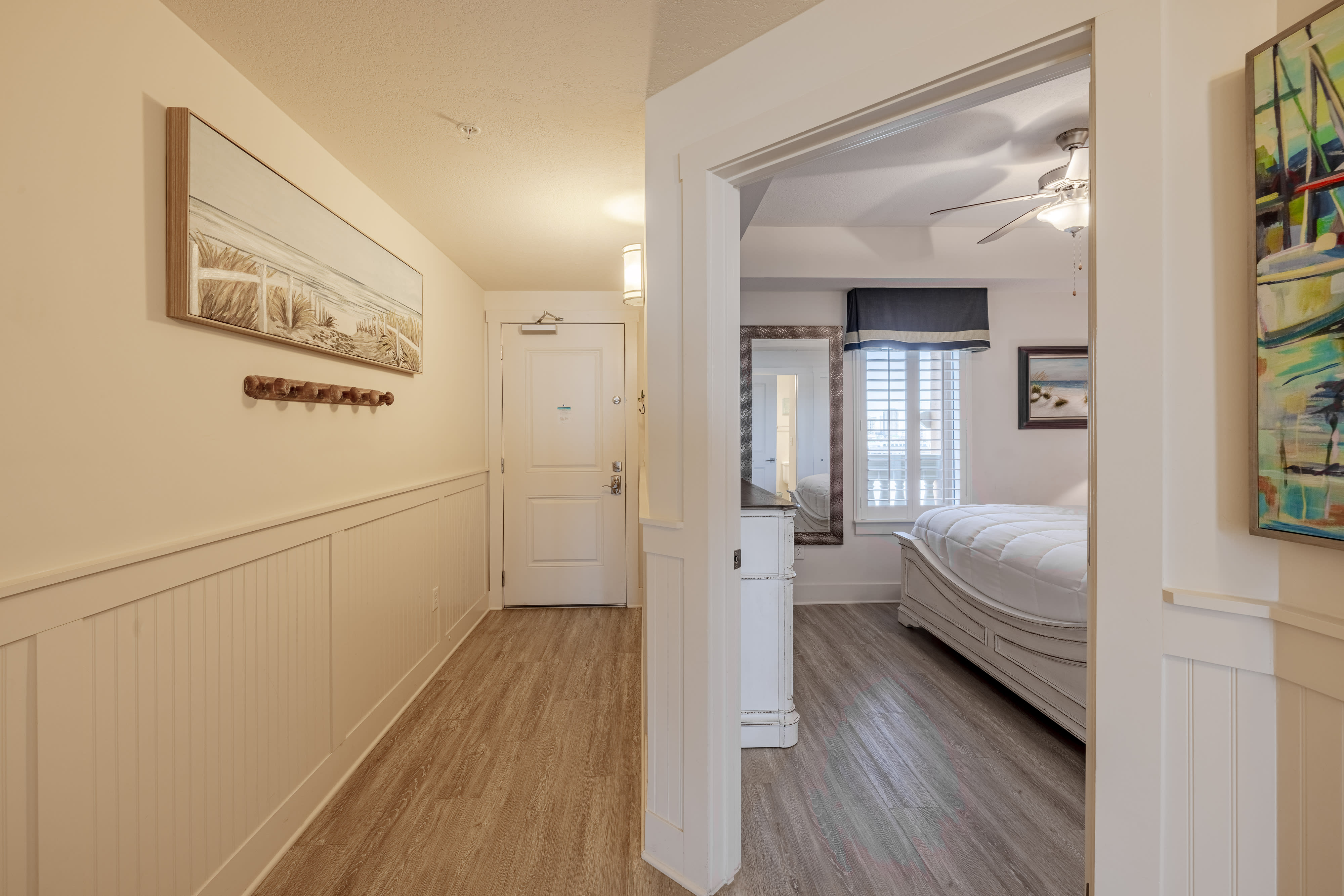 Hallway/door to master bedroom