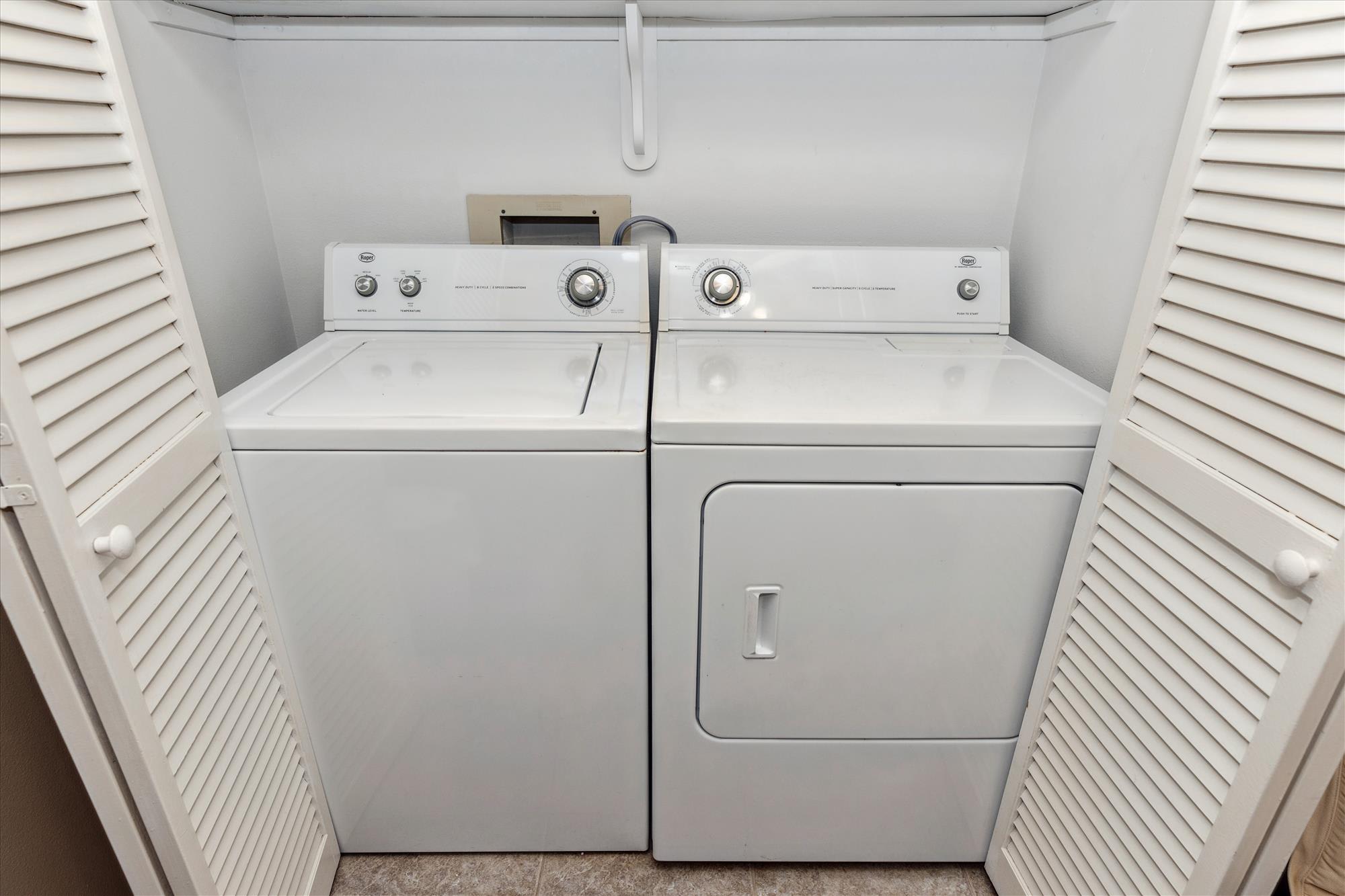 Washer and Dryer