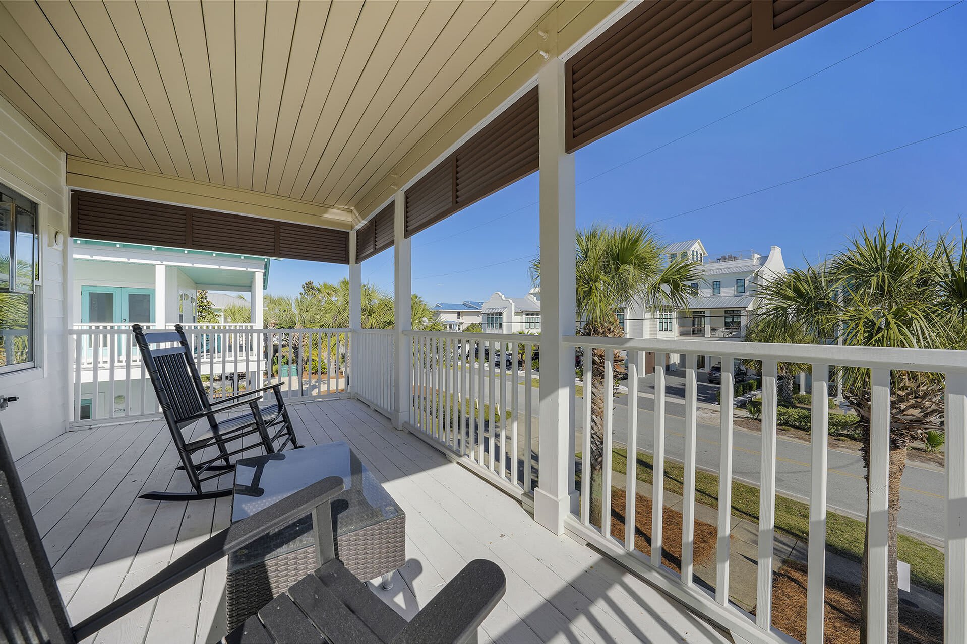 Front Balcony of Destined to Be - Vacation Rental House with Private Pool and Carriage Near Beach in Destin, Florida - Five Star Properties Destin/30A