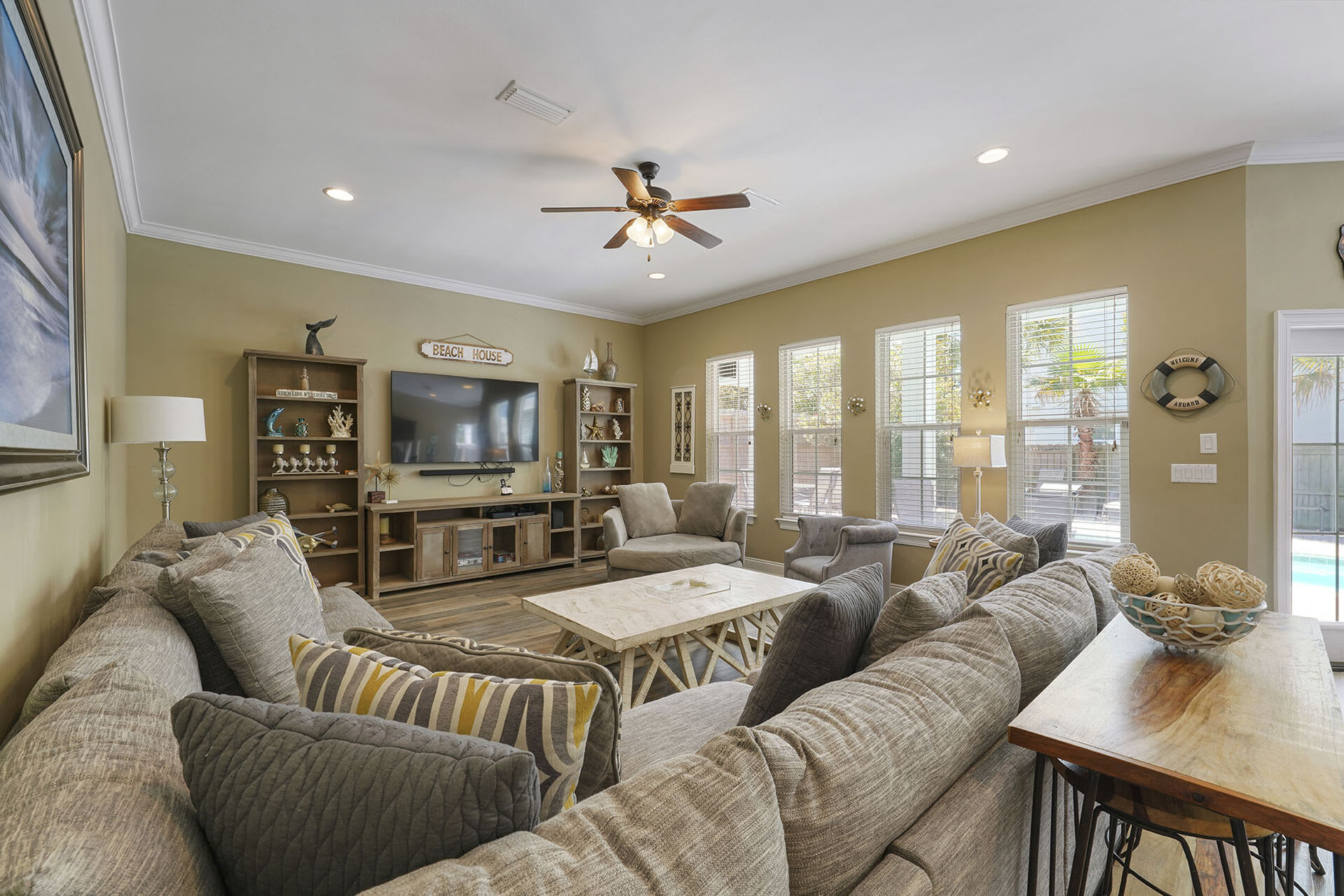 Casa Azul - Near Beach Vacation Rental House with Private Pool and Golf Cart in Miramar Beach, Florida - Five Star Properties Destin/30A