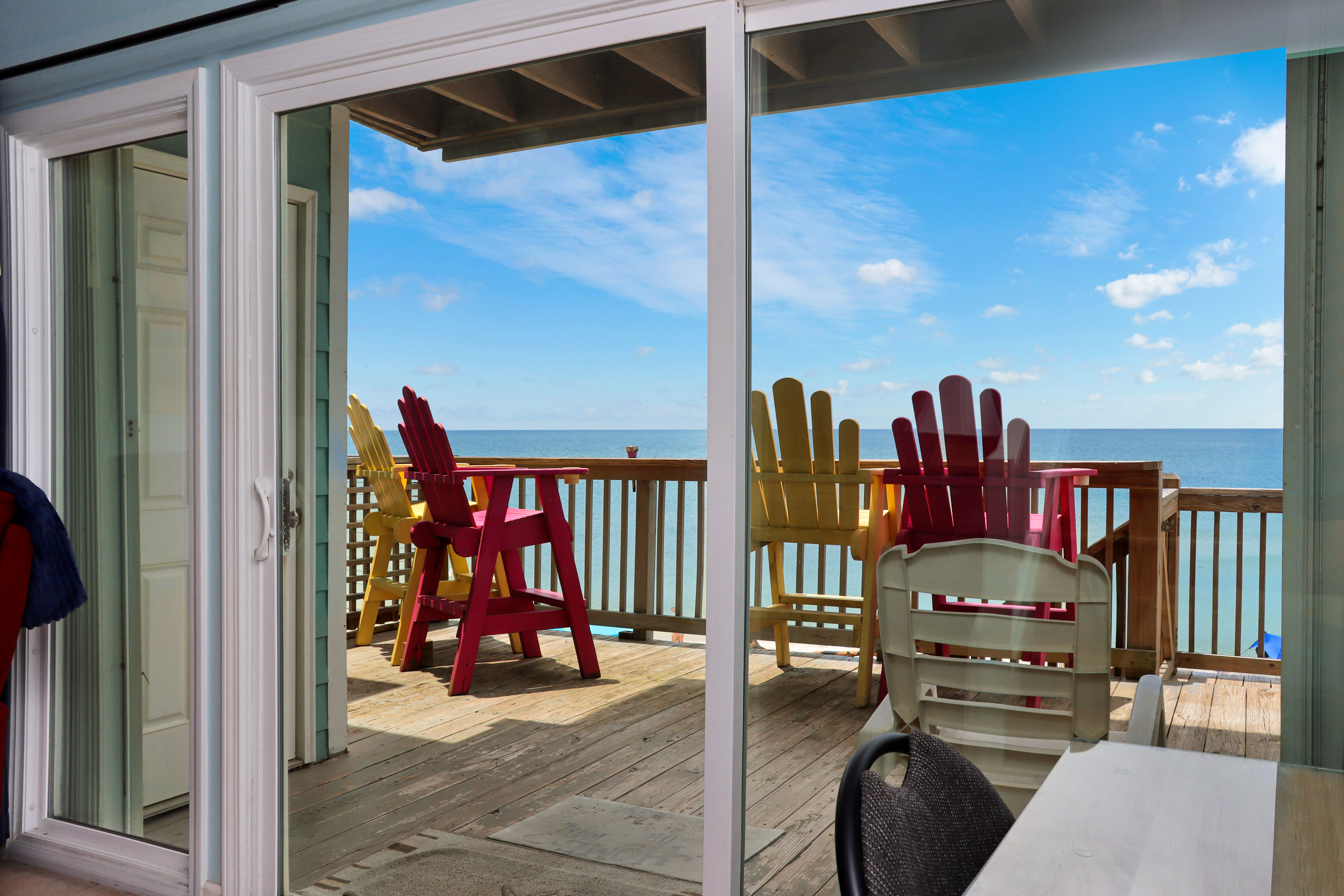 View onto Main Floor Gulf Front Deck