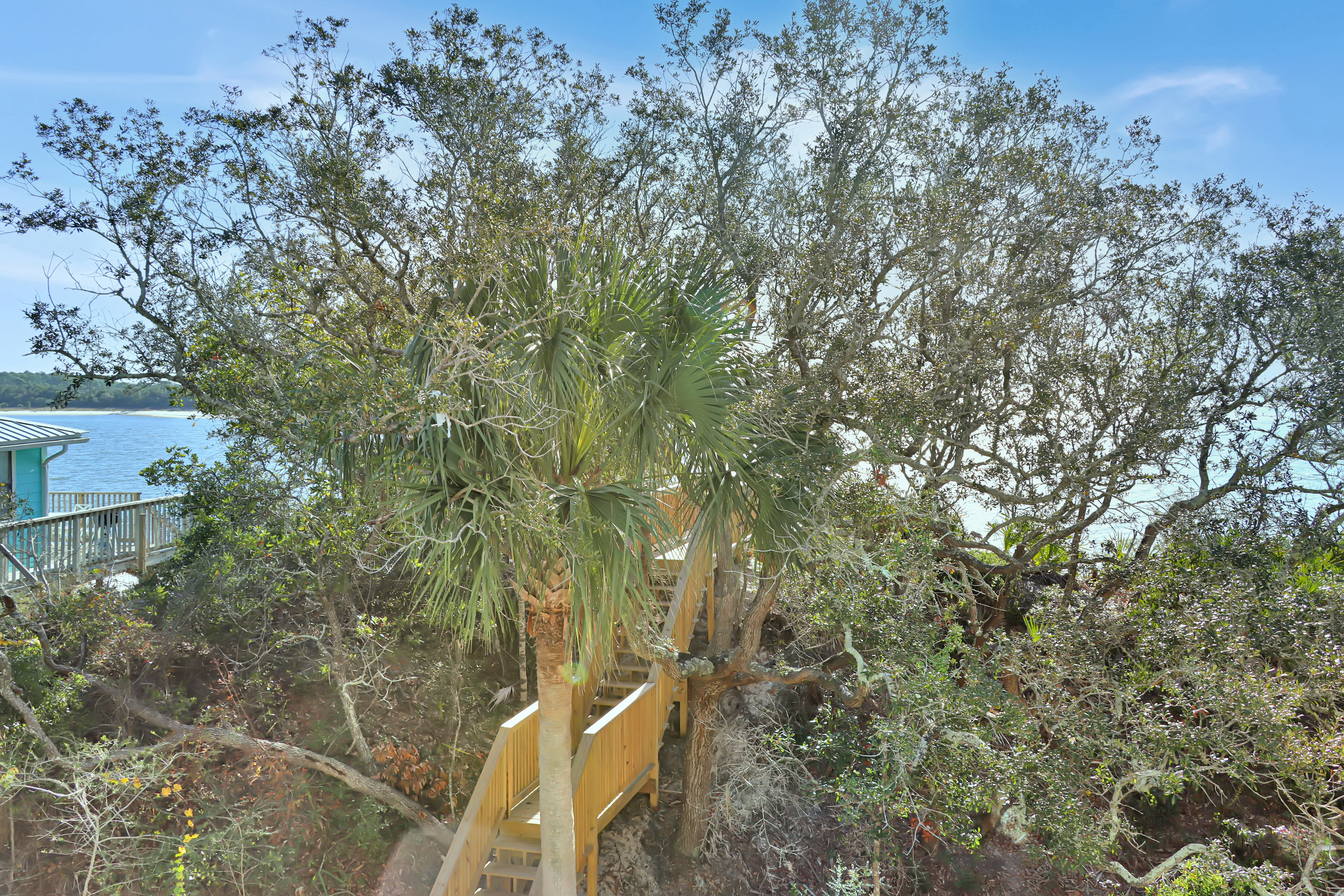 Top Floor View of Beach Staircase