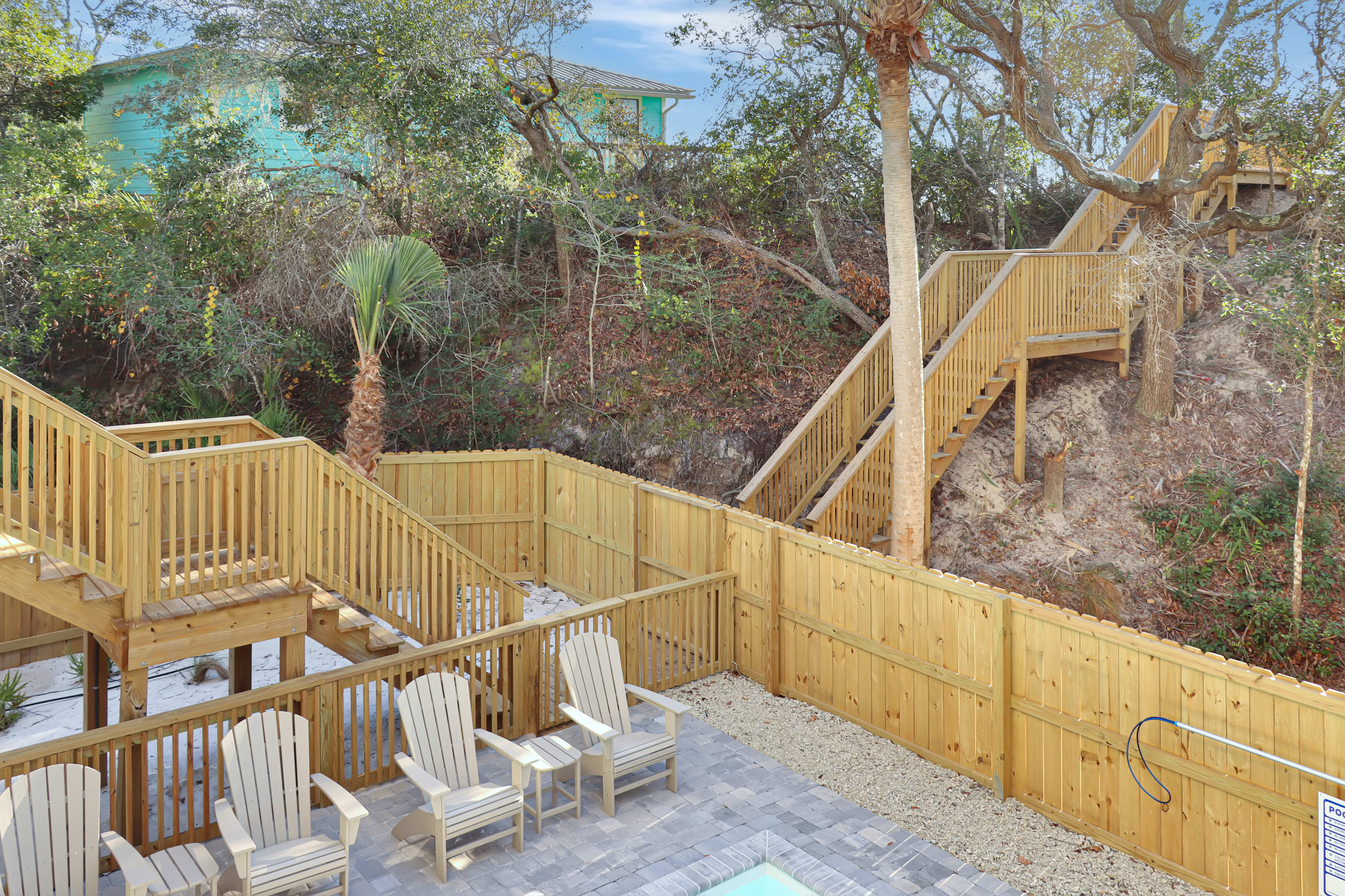 Sitting Between the Palms