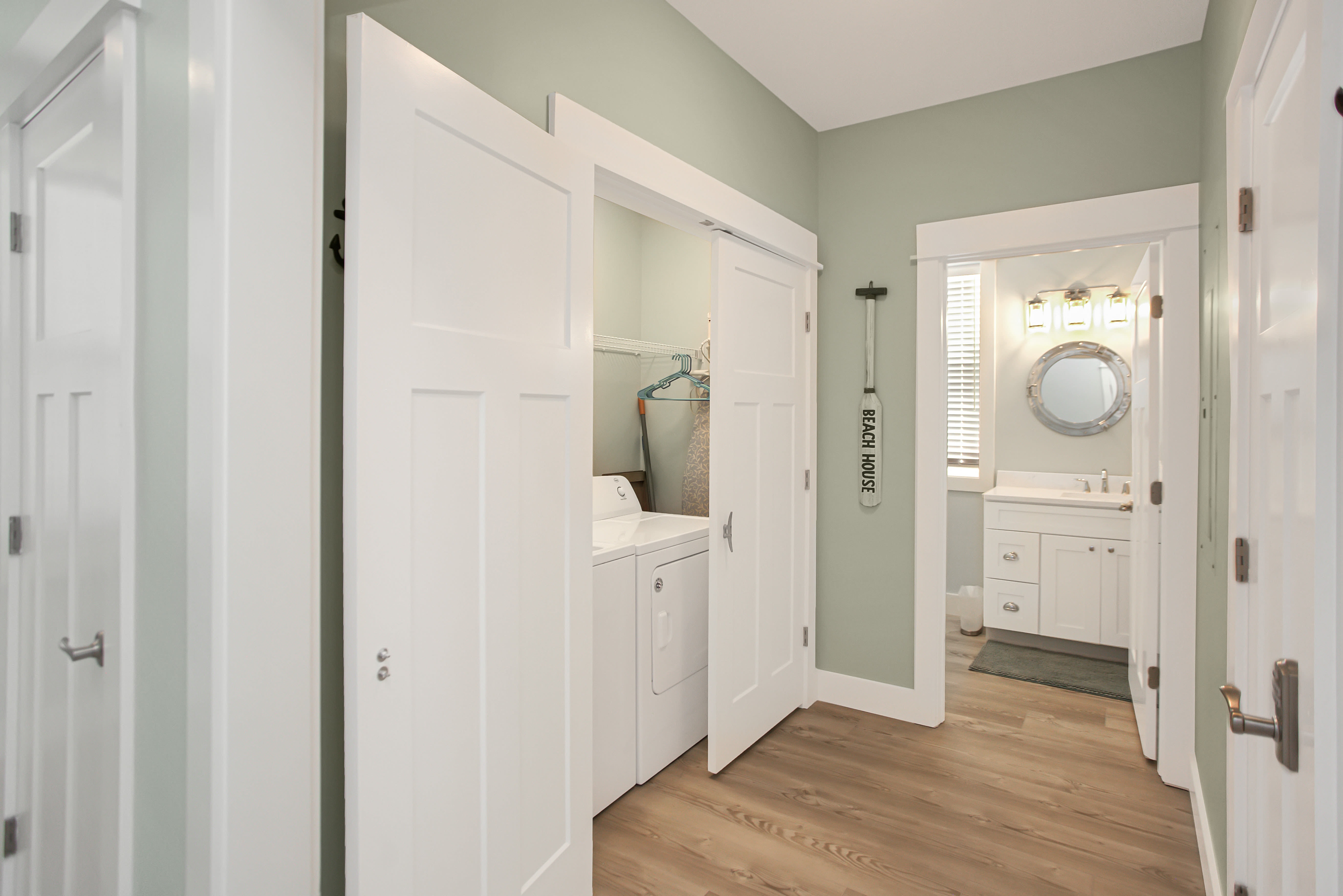 Half Bath and Laundry Closet