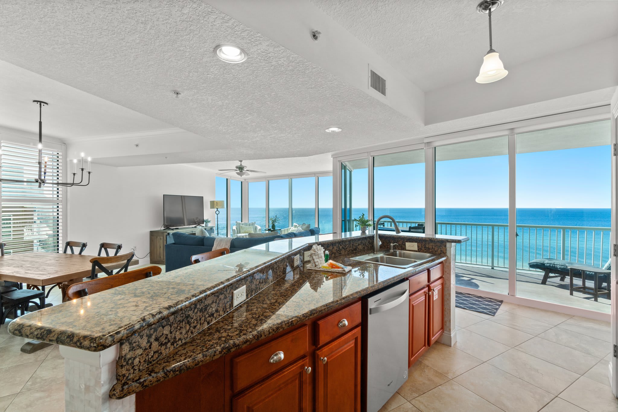 Stunning Gulf Views from Kitchen