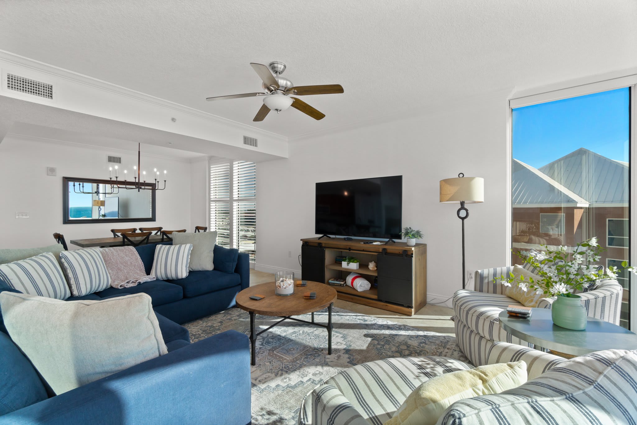 Giant Flat Screen and Seating for the Family