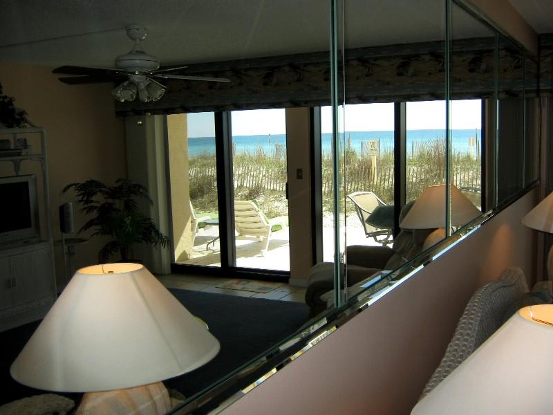 The mirror gives looks at the water in a different way.