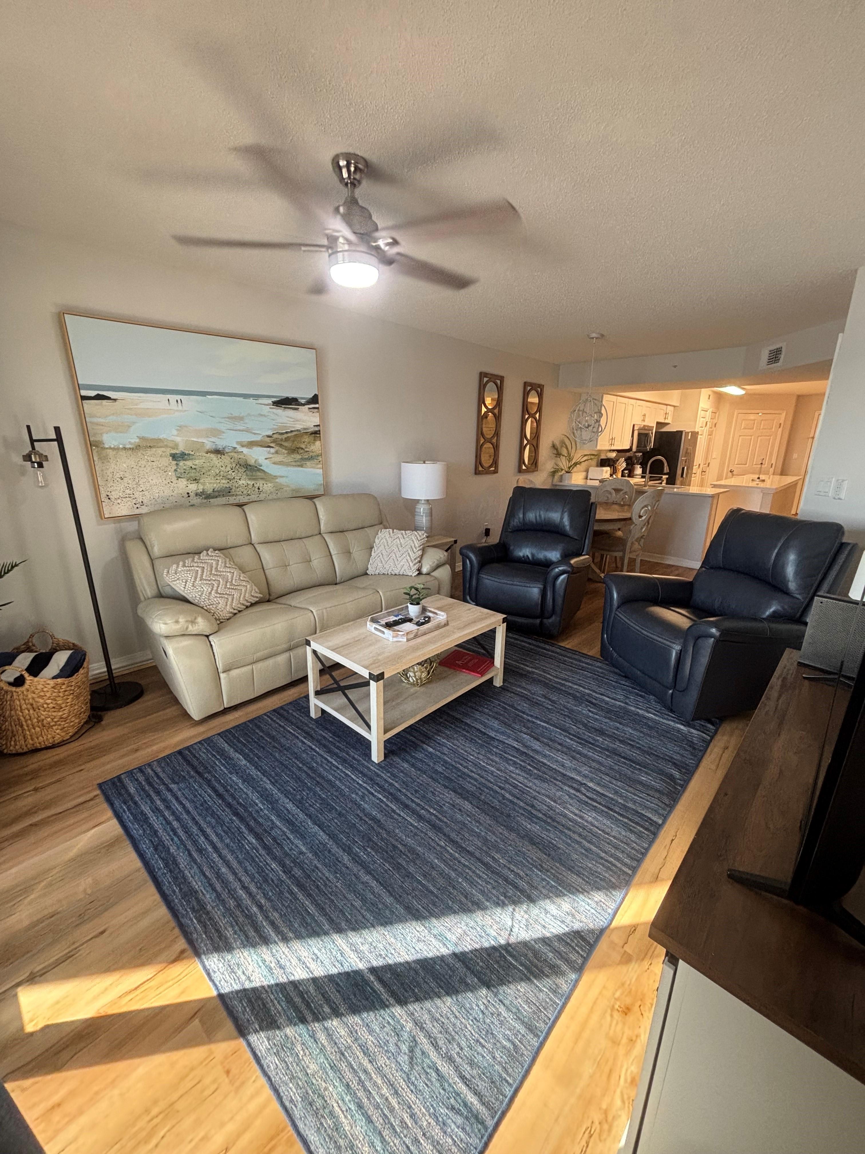 Living room with 2 recliners.