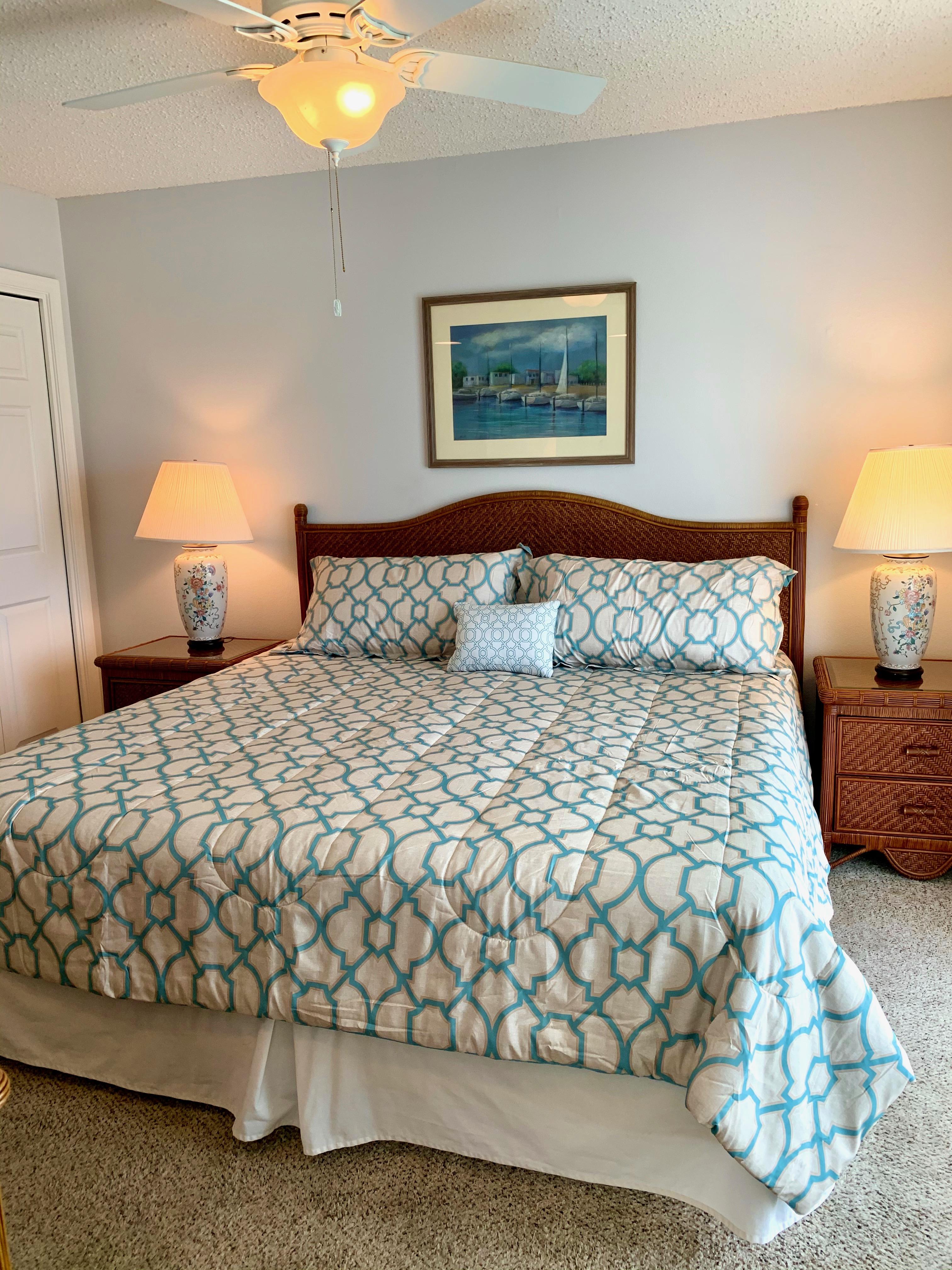 King Bed in Master Bedroom